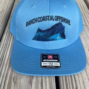 RC offshore sailfish design on blue